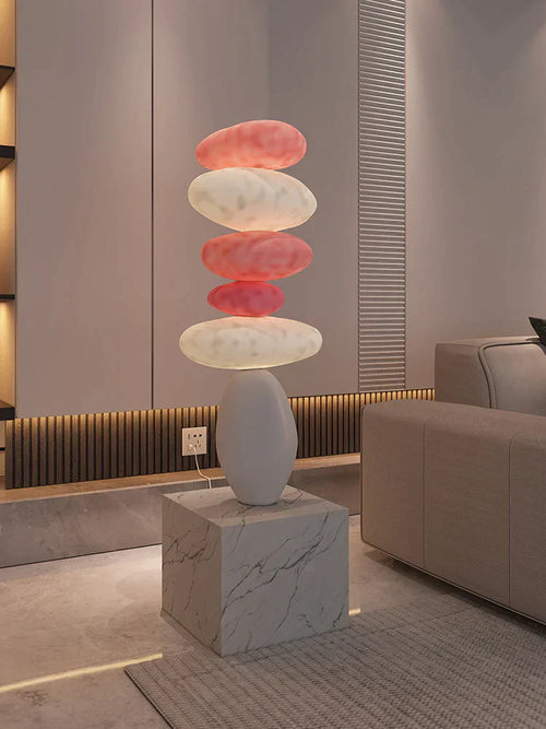 80CM Glowing Stone Creative Home Decor Large Feng Shui Stone Statue