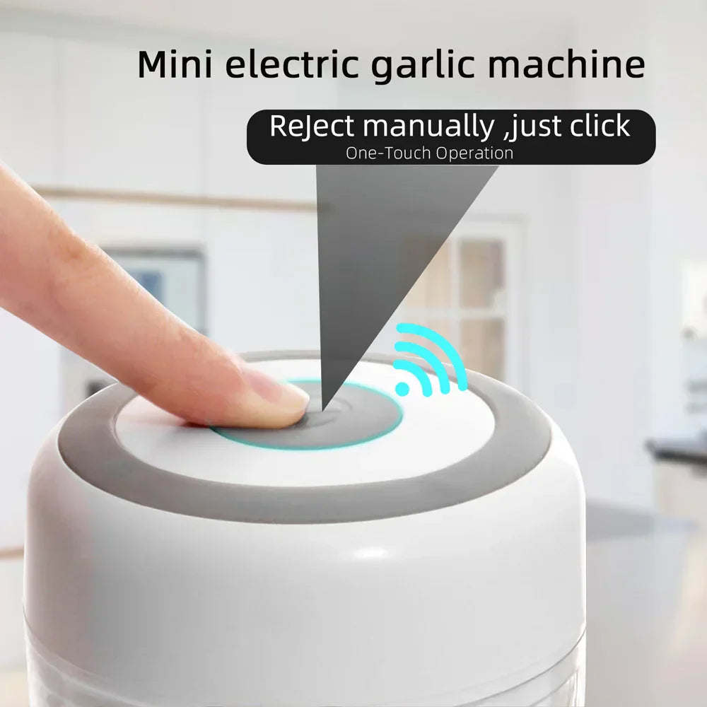 Electric Garlic Crusher Vegetable Cutter Chili  Masher Durable Garlic Chopper