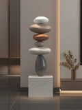 80CM Glowing Stone Creative Home Decor Large Feng Shui Stone Statue