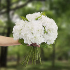 Hydrangea Artificial Flowers Real Touch Latex 19 inch Large Hydrangea