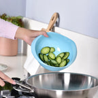 Plastic Colander Kitchen Drain Basket with Handles Rice Bowl Strainer